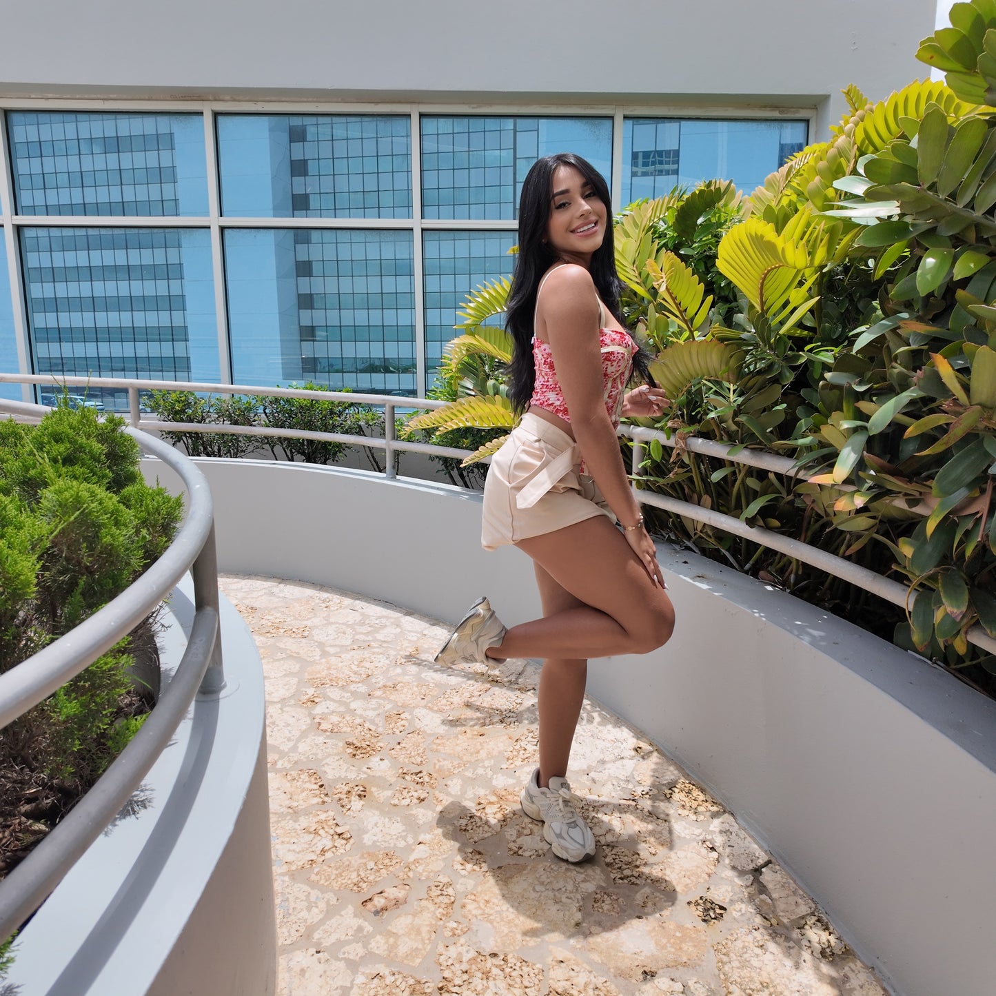 Bustier Flower Top